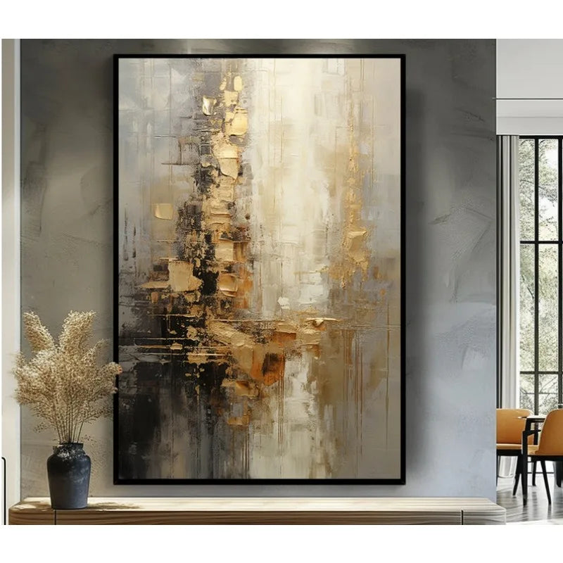 Hand Painted Acrylic Abstract Oil Painting Wall Decor