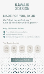 Biodegradable 3D Printed Plant Pot for Home Decor
