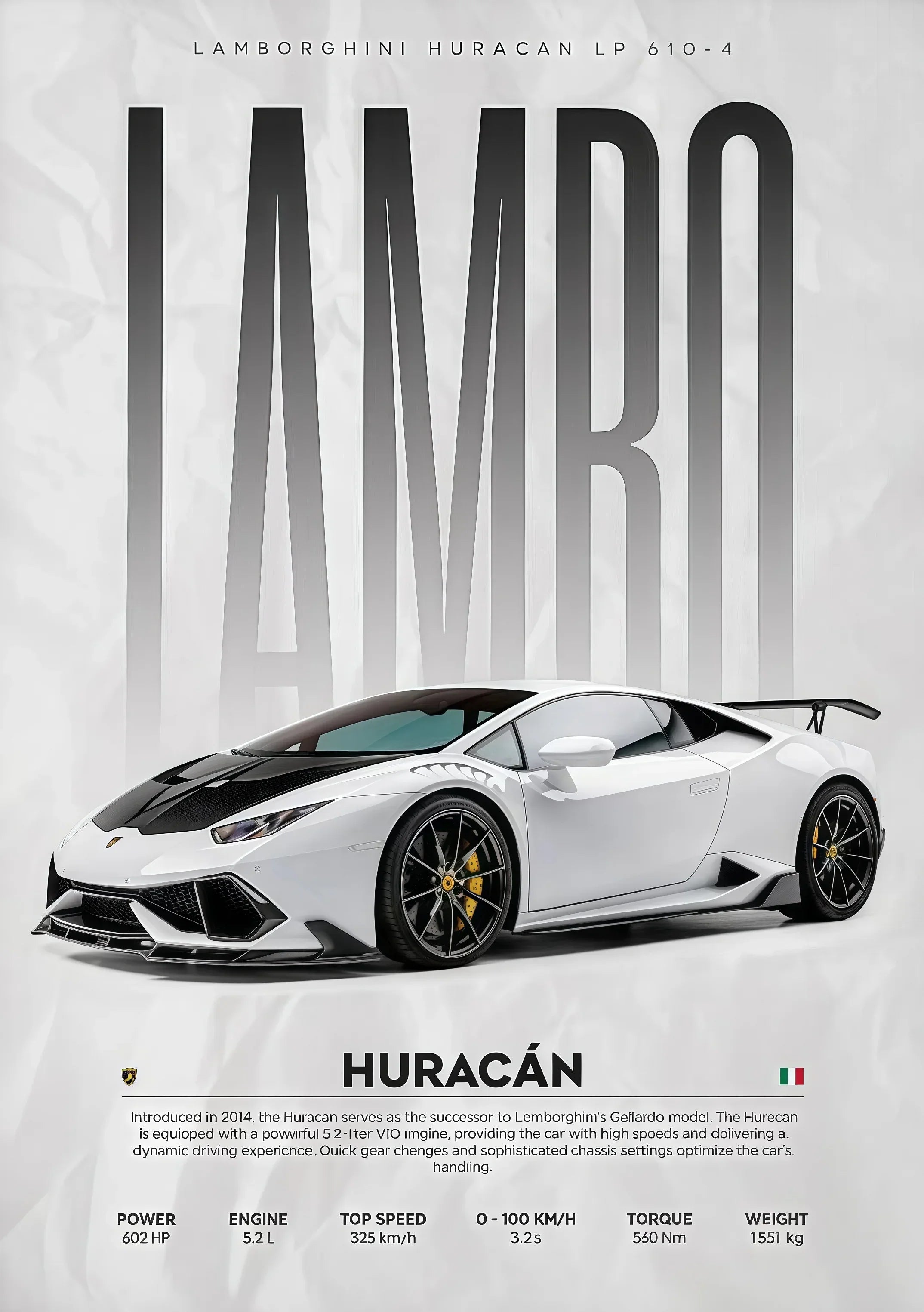 W16 750S Canvas Painting Sports Car Wall Art