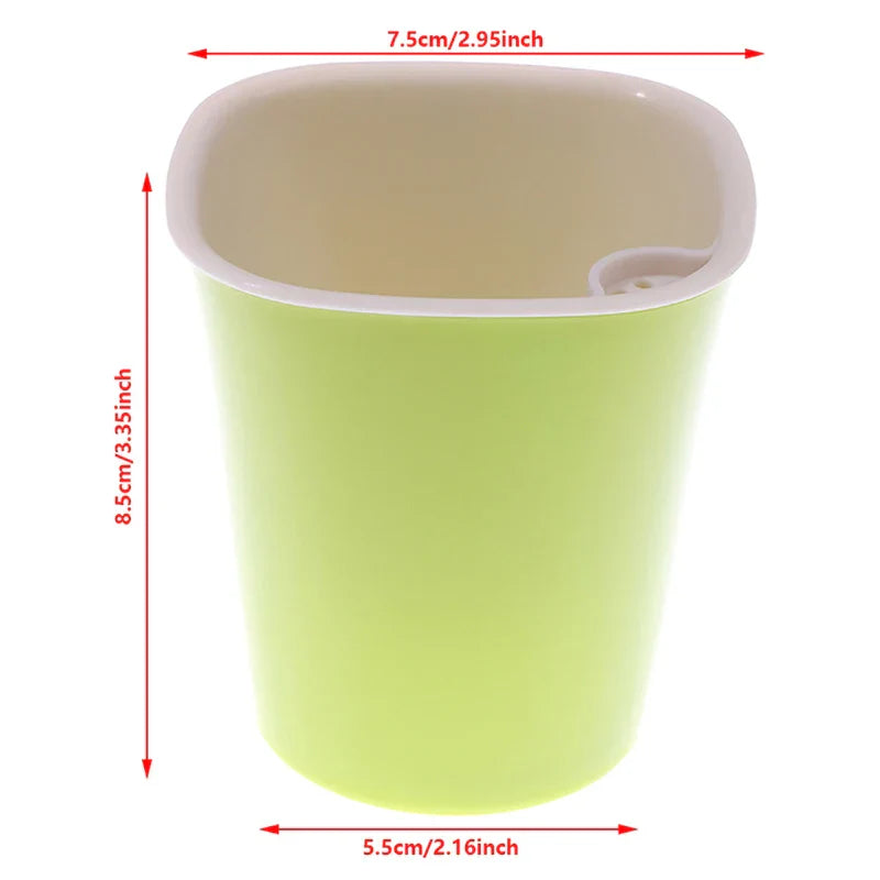 Self Watering Plastic Flower Pot in White