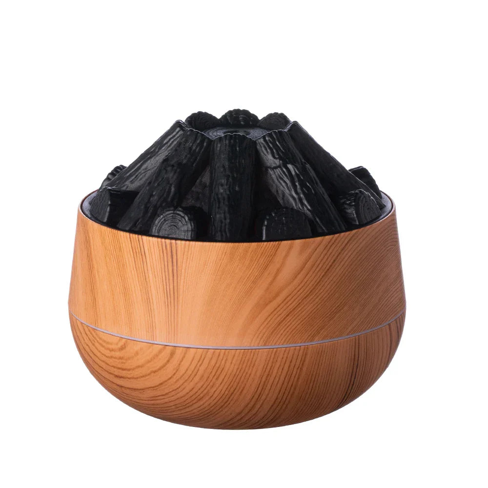 Charcoal Flame Essential Oil Diffuser 300ml Humidifier