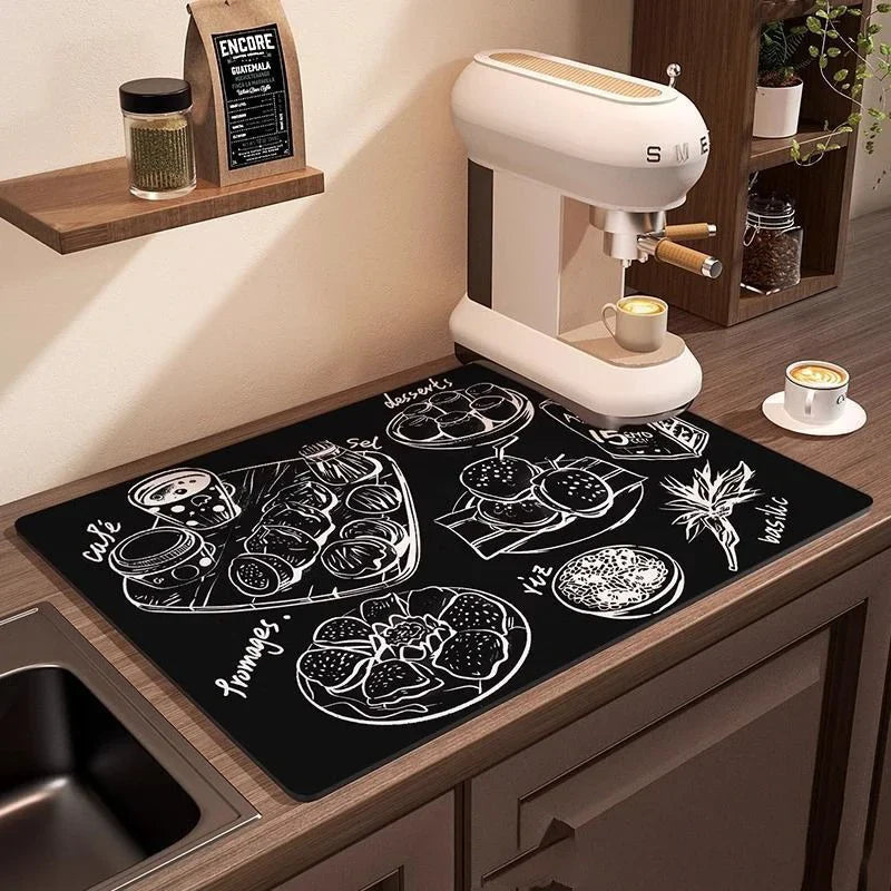 Waterproof Non-slip Coffee Machine Drain Pad Mat