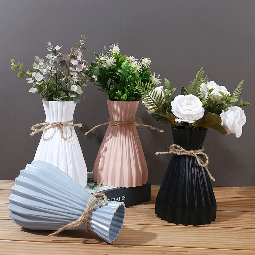 Modern Plastic Flower Vase for Creative Arrangements