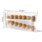 Plastic Egg Storage Box Automatic Rolling Dispenser