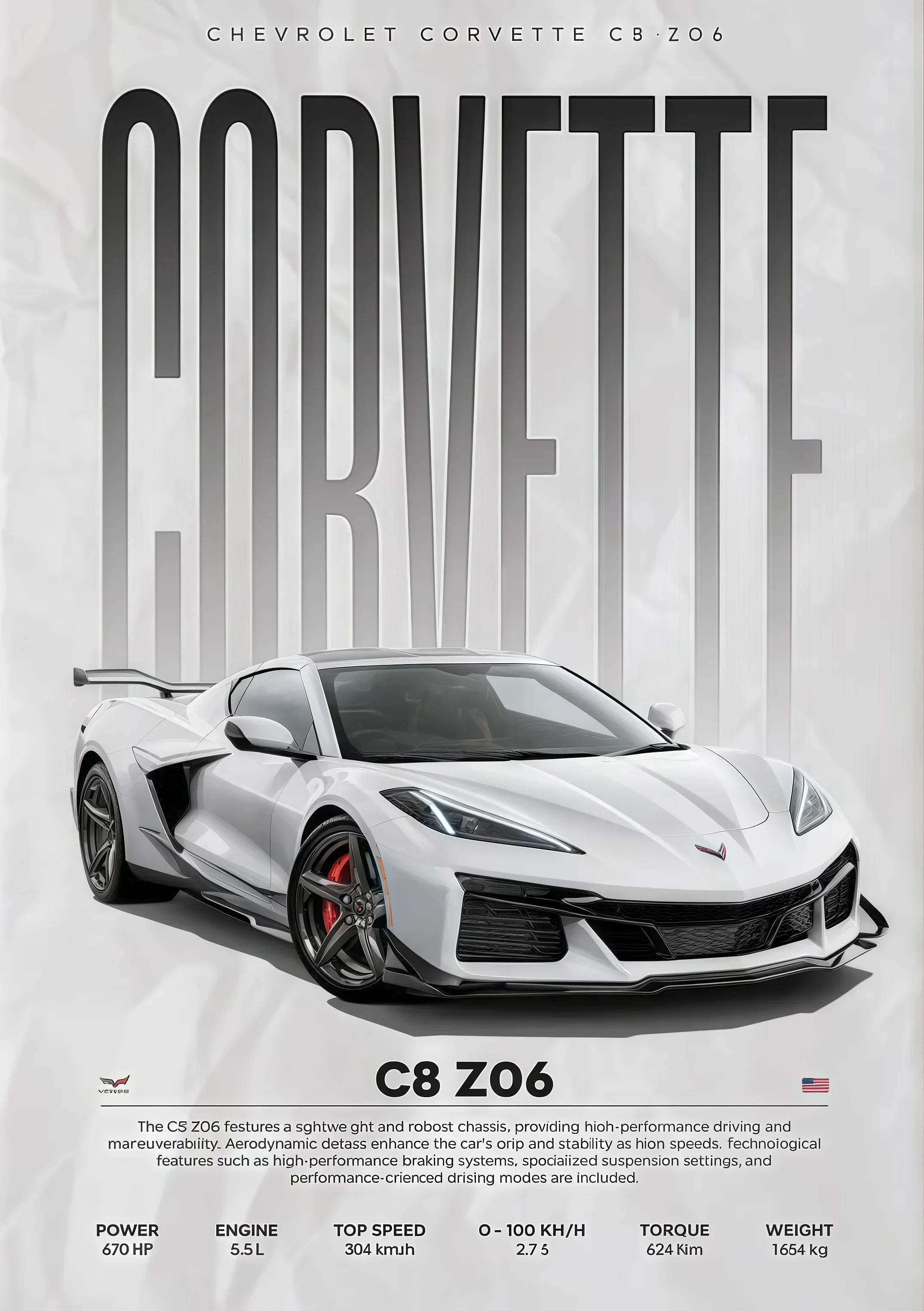 W16 750S Canvas Painting Sports Car Wall Art